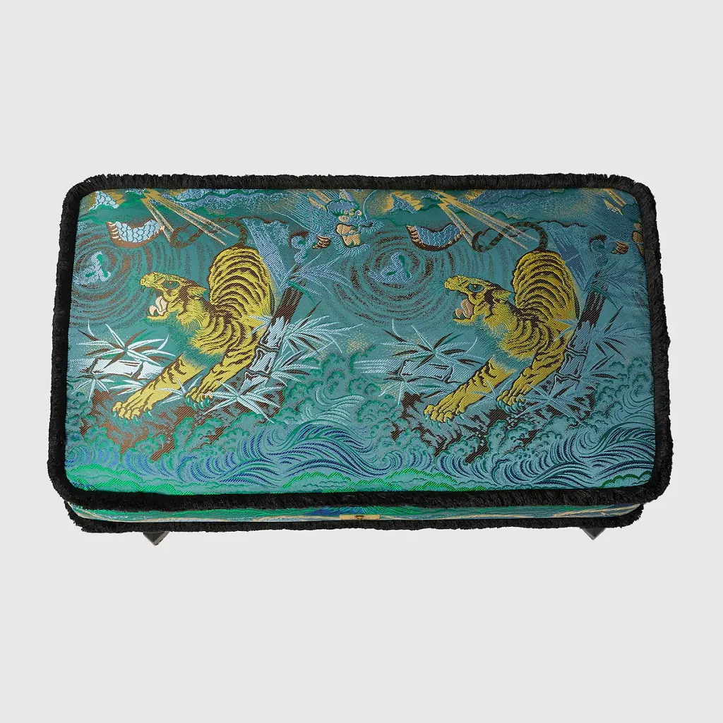Tiger Jacquard Stool
