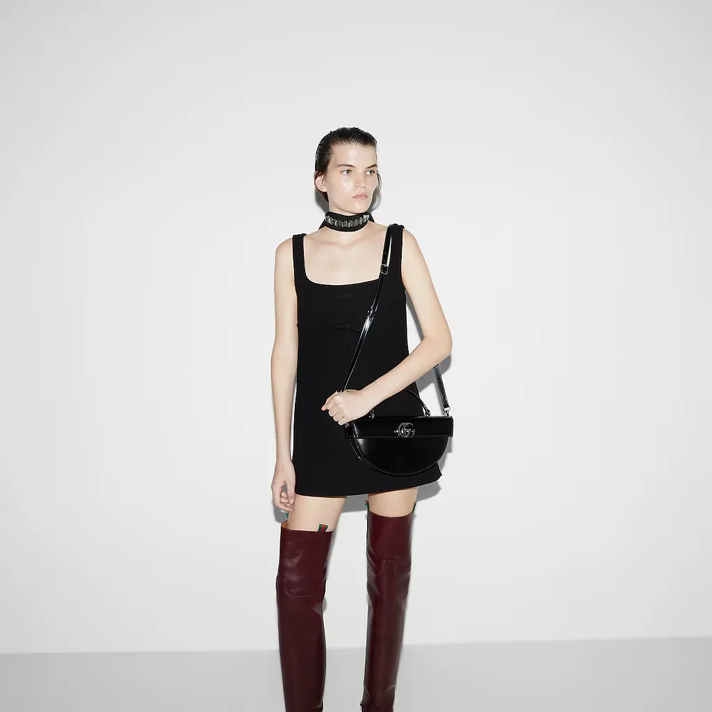 Small Half-Moon Top Handle Bag