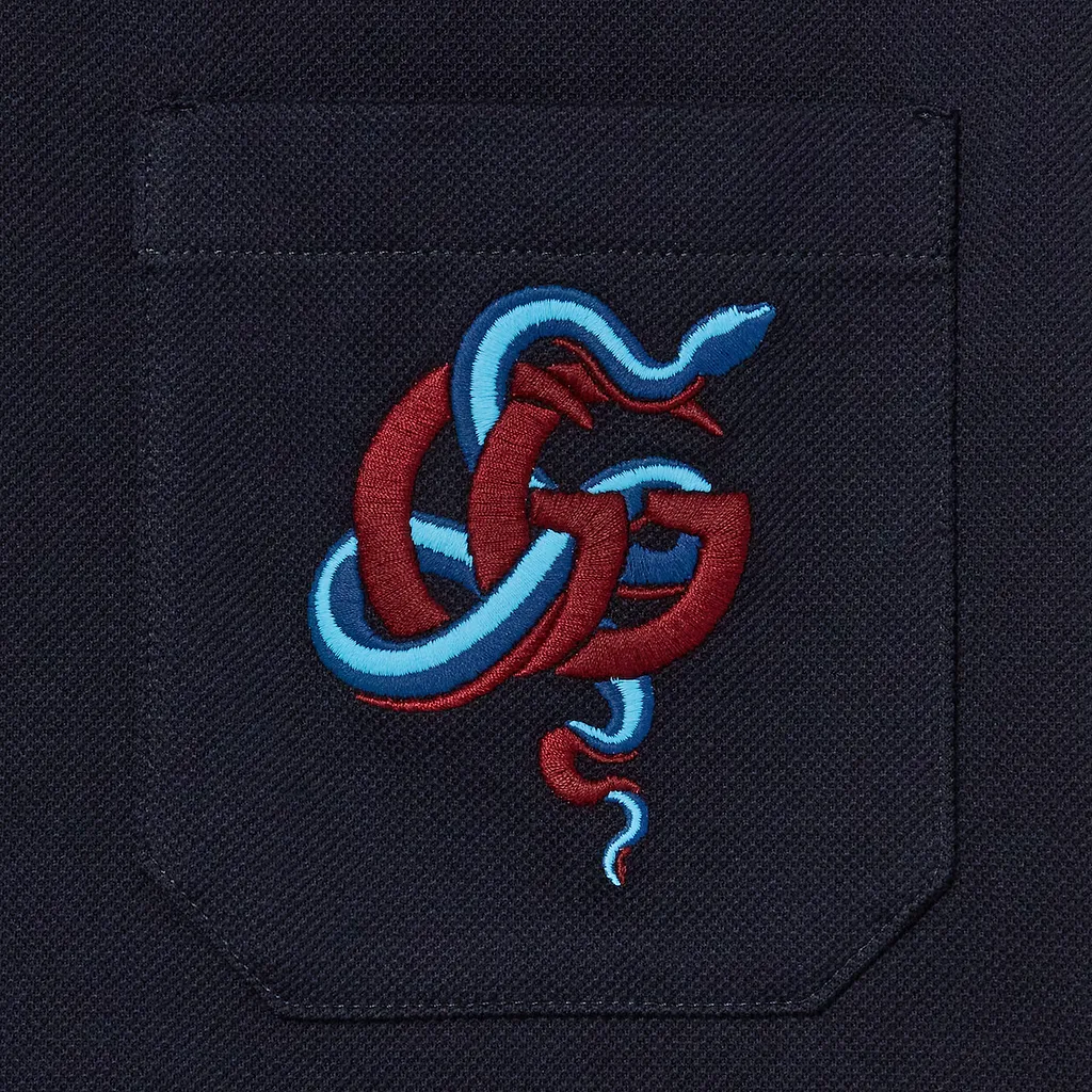 Embroidered Stretch Cotton Polo Shirt
