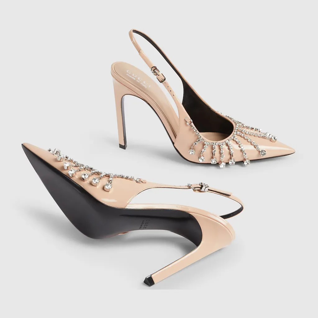 Pump With Crystal Chain