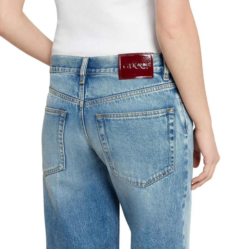 Straight Fit Denim Pants