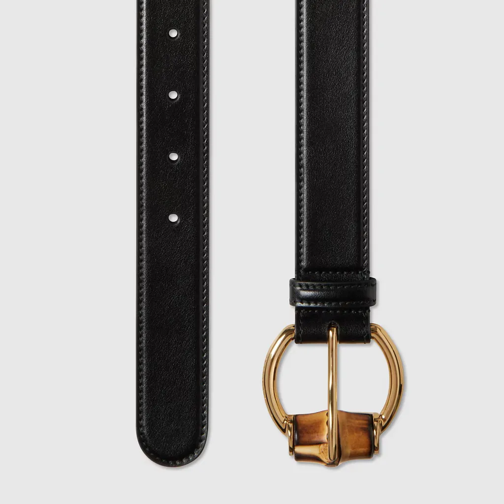 Belt With Bamboo Detail Buckle