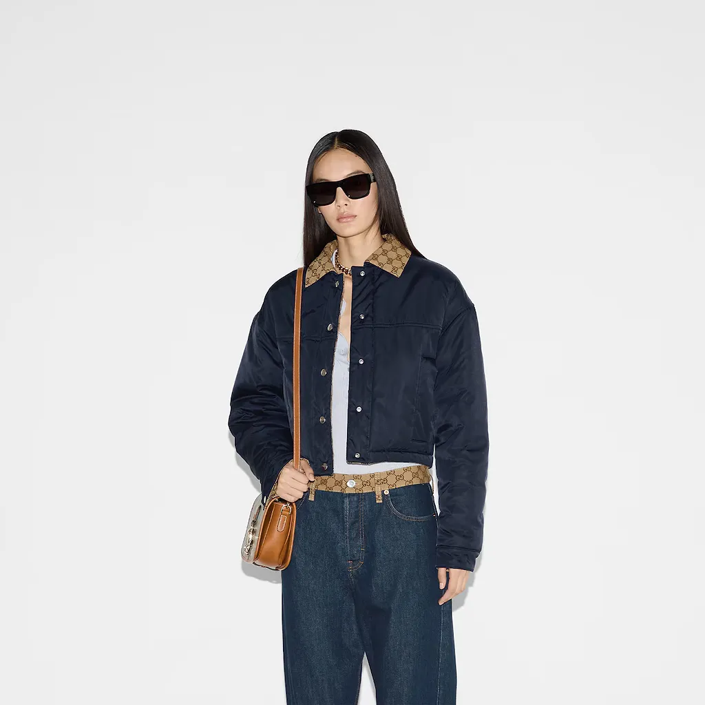 Reversible Gabardine Nylon Jacket