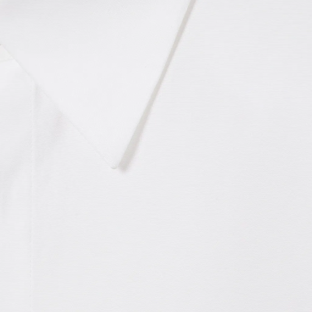 Cotton Poplin Shirt With Embroidery