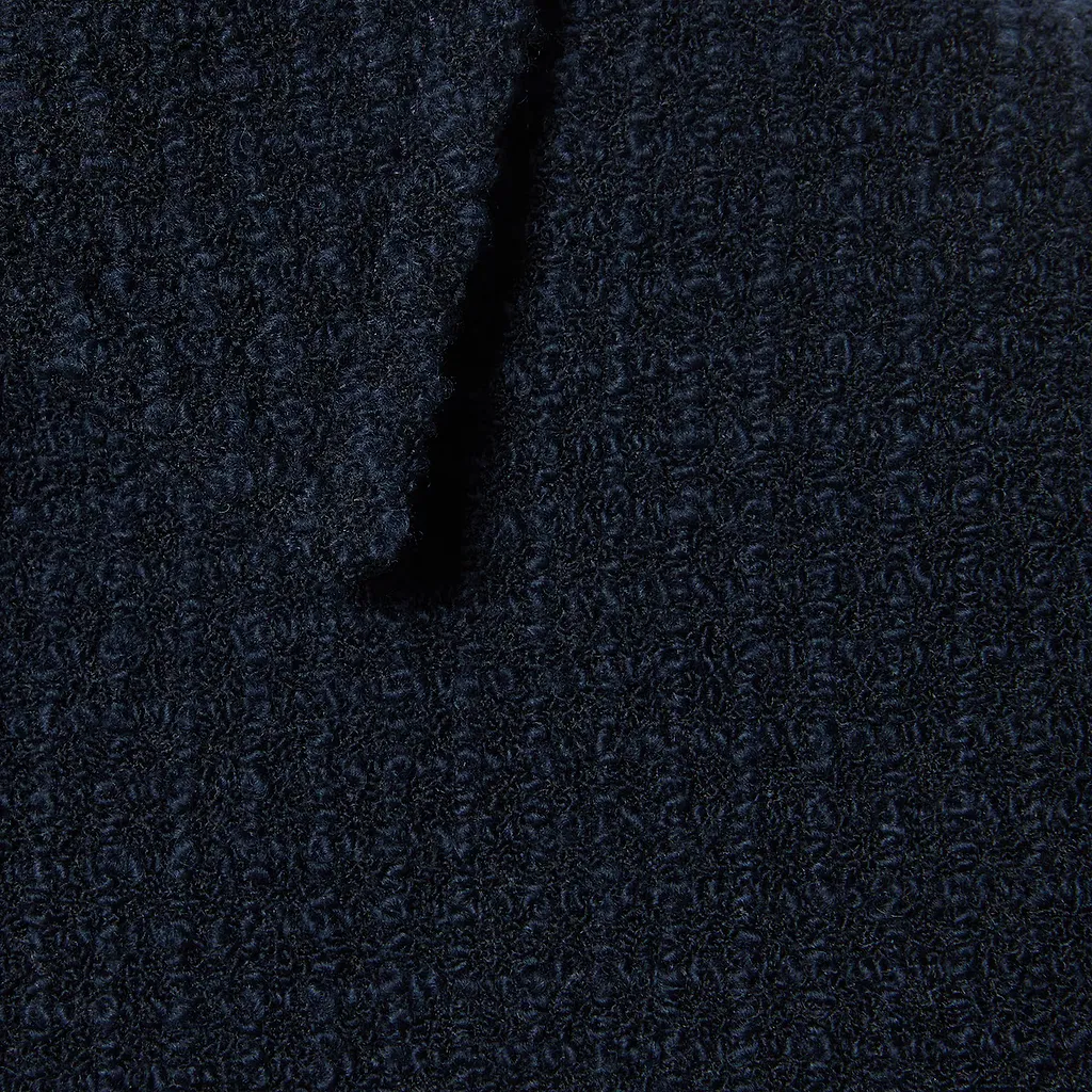 Checked Bouclé Wool Coat
