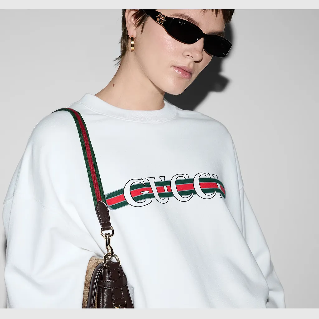 Printed Cotton Jersey Sweatshirt