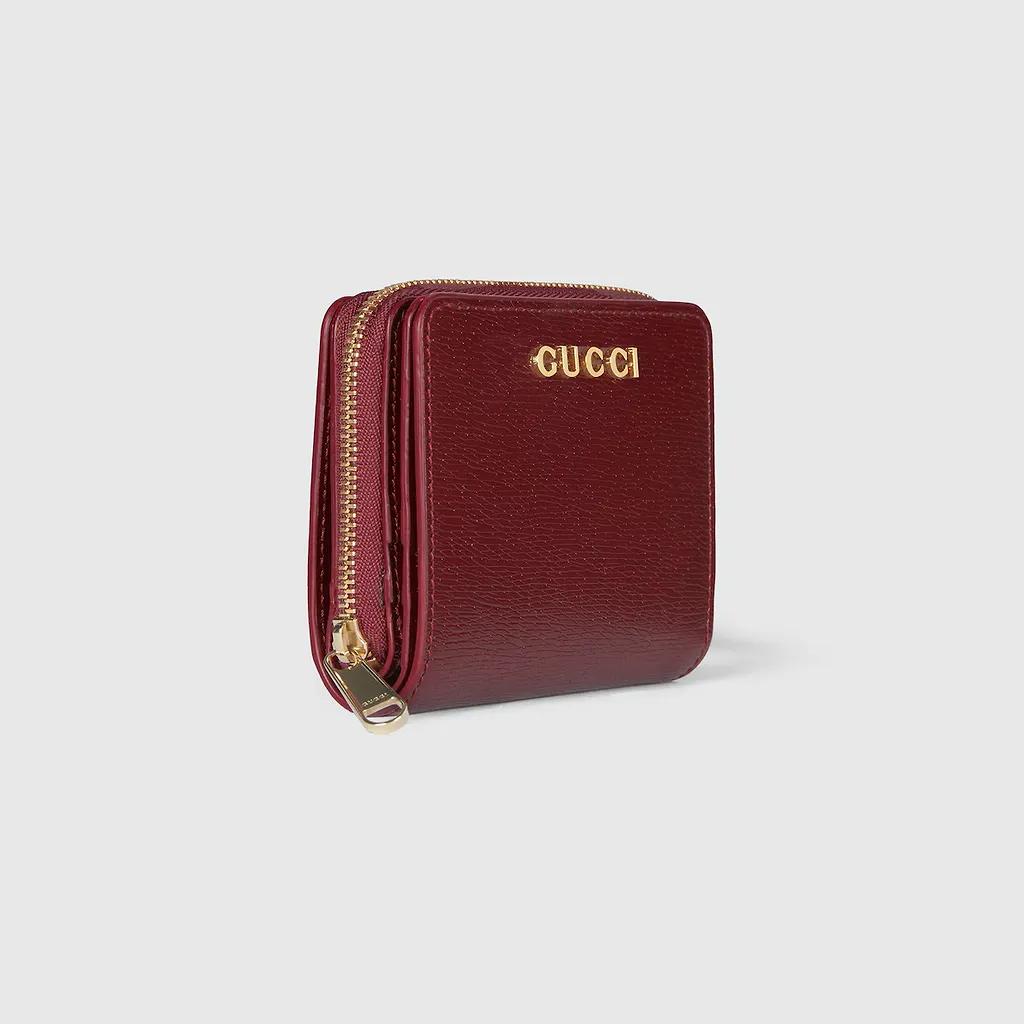 Mini Wallet With Gucci Script