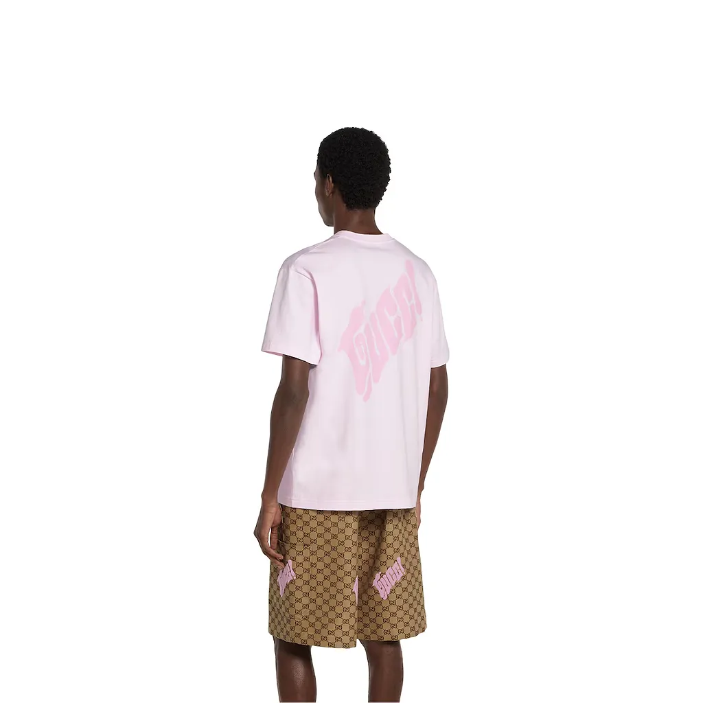 Cotton Jersey T-Shirt With Gucci Logo