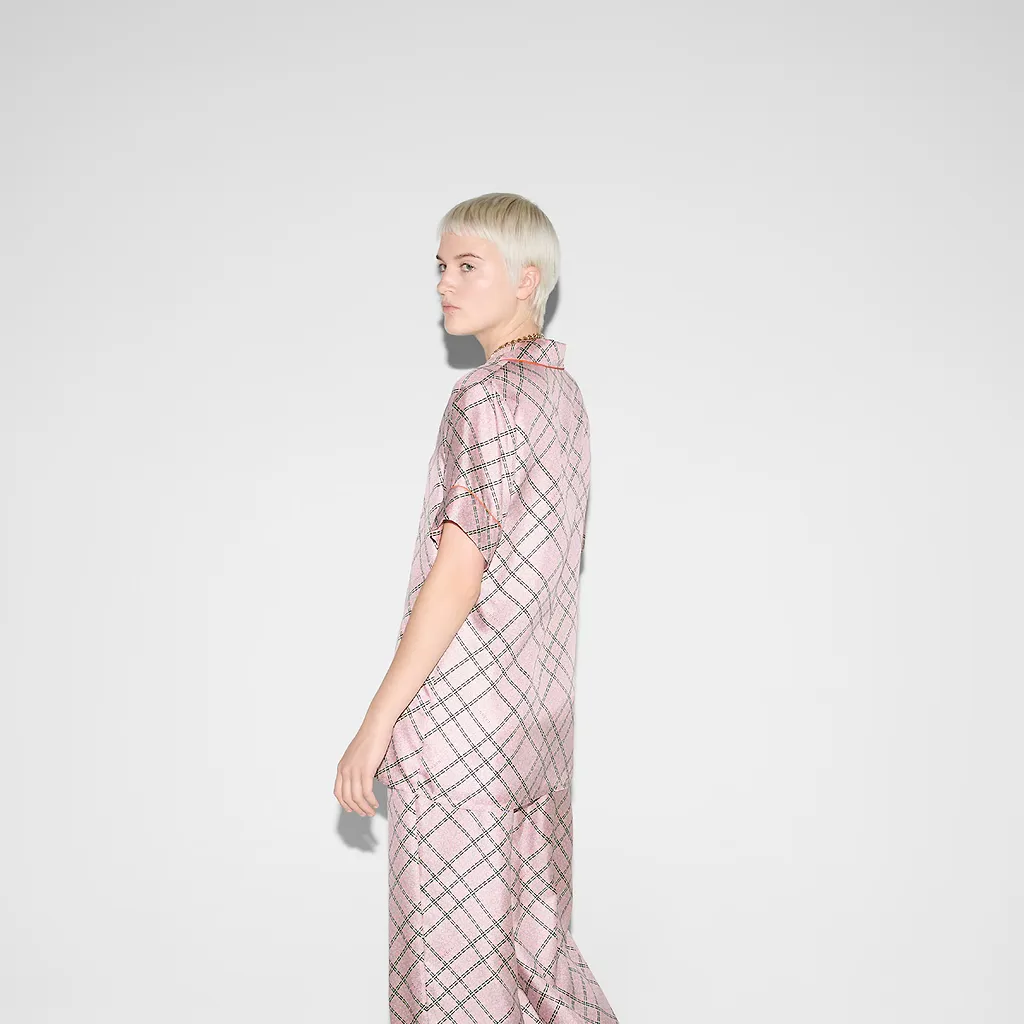 Printed Silk Twill Shirt