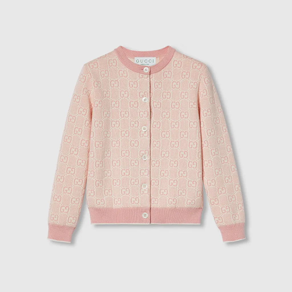 Children's Gg Cotton Cardigan