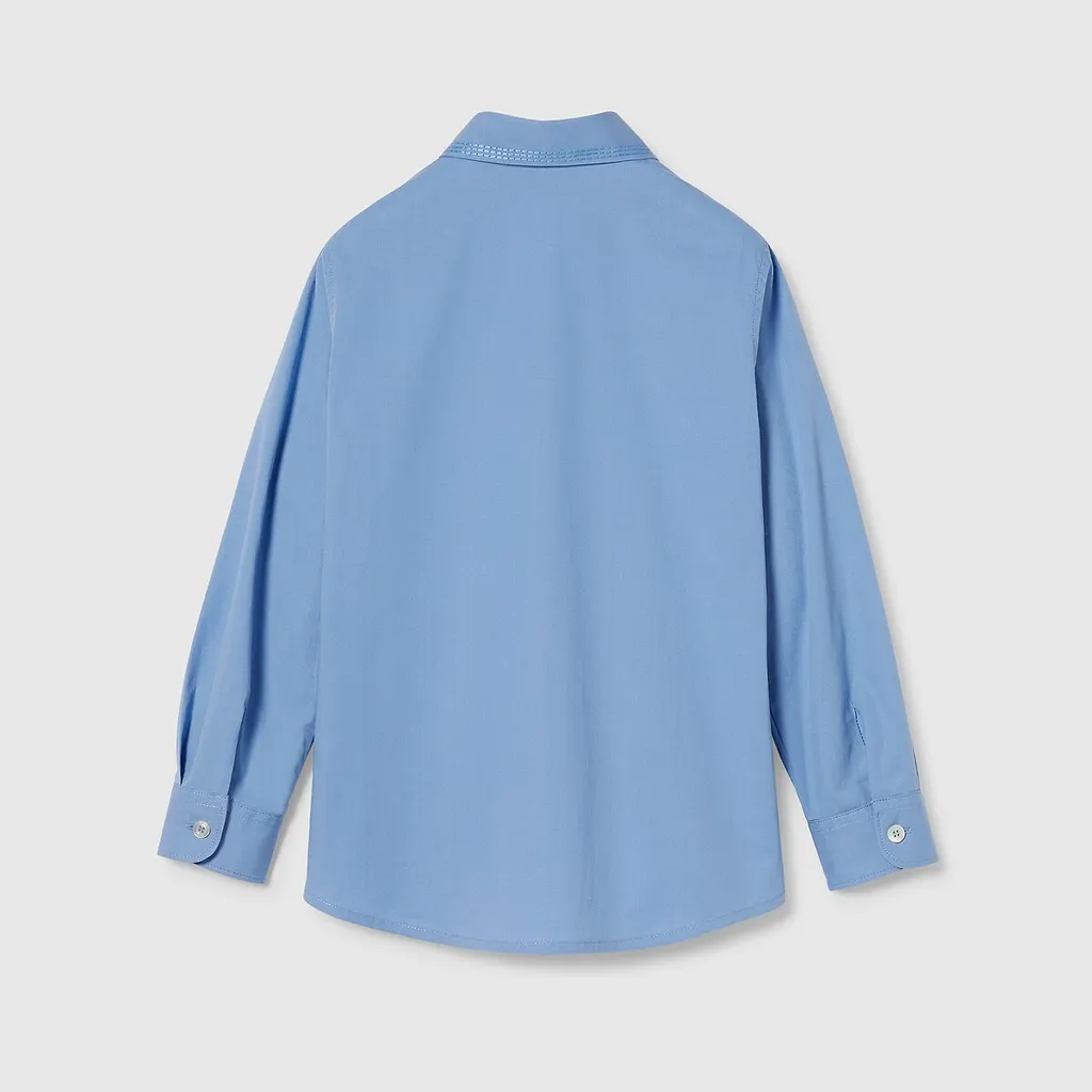 Children's Embroidered Cotton Shirt