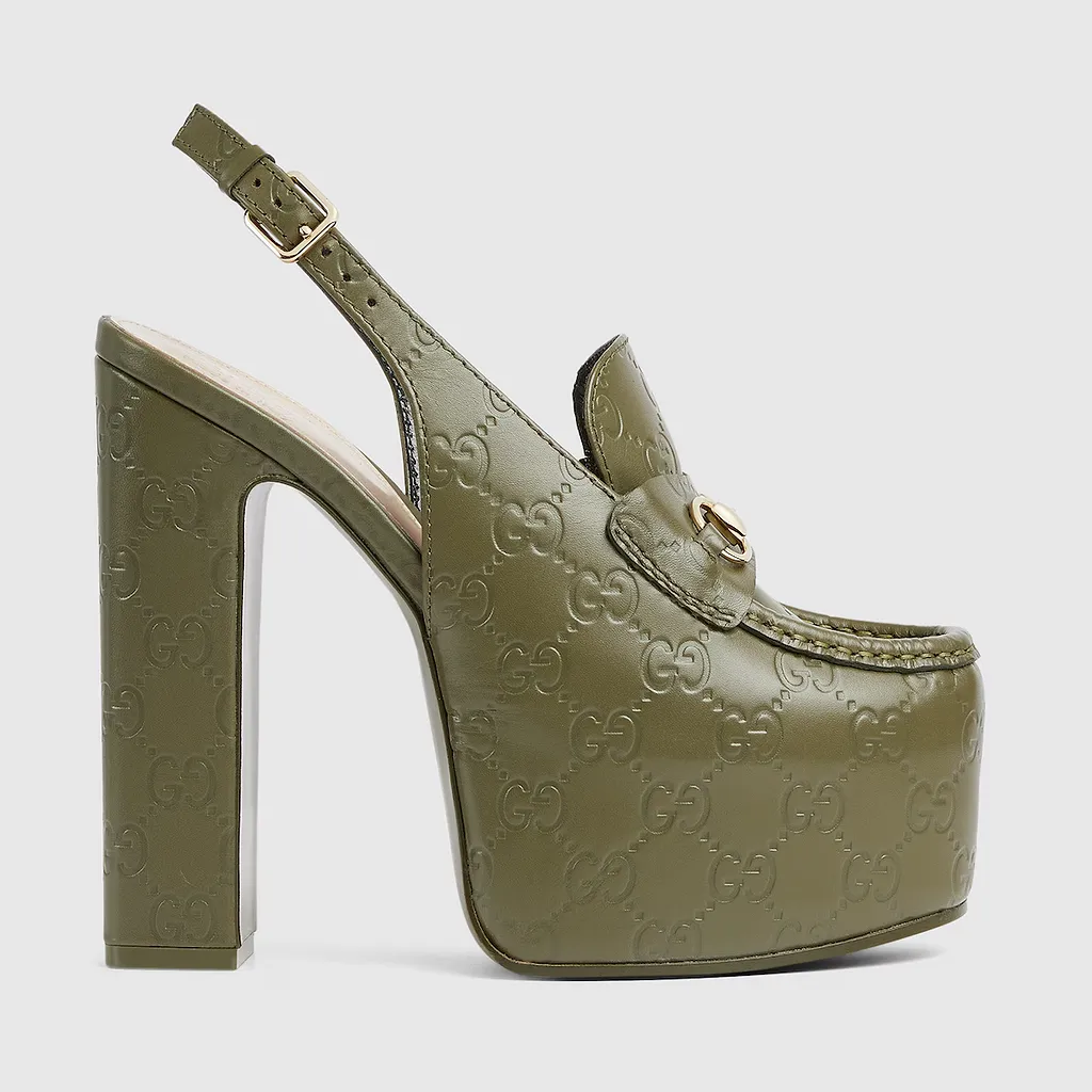 Horsebit Platform Loafer Slingback