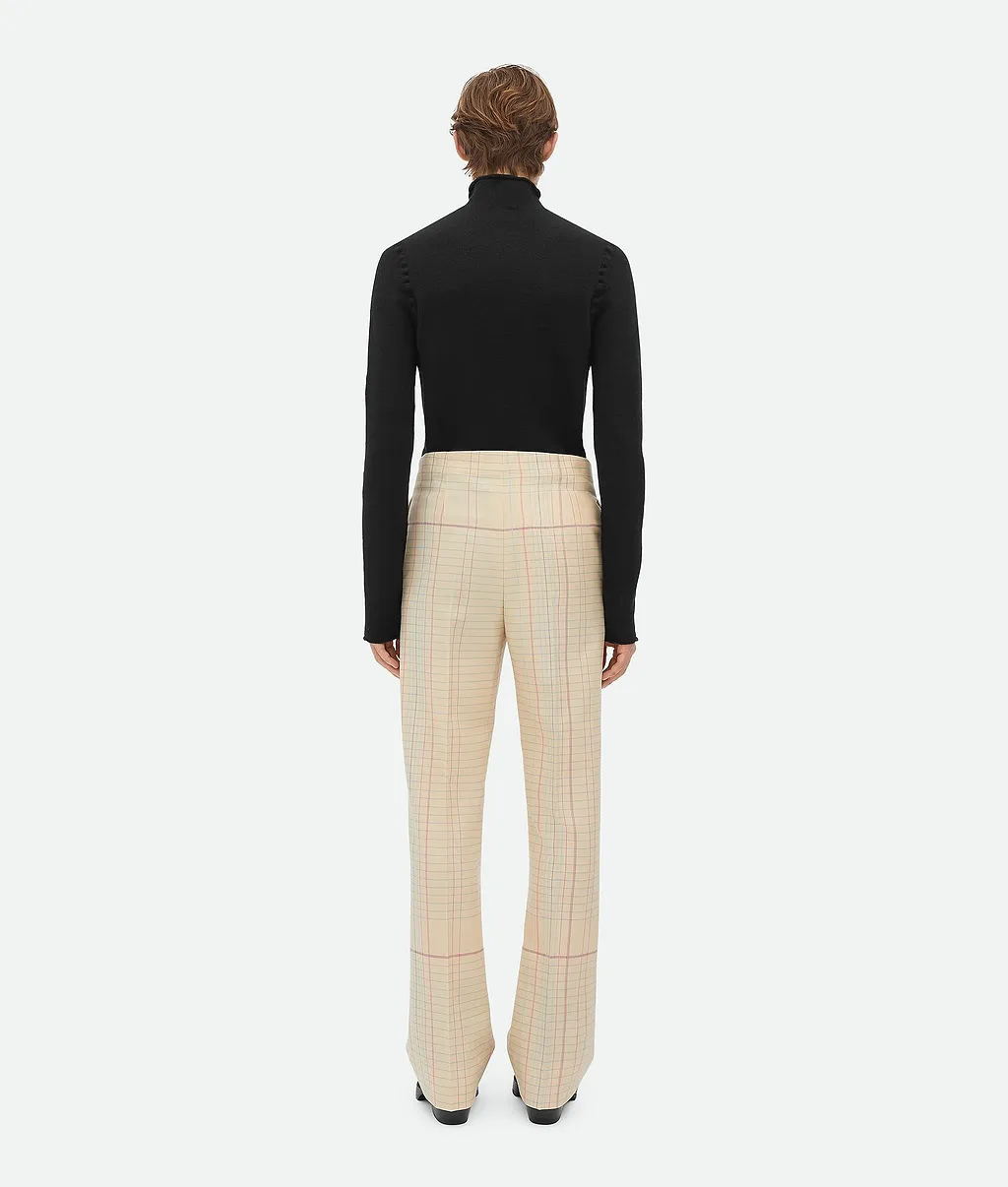 Notebook Wool Twill Flared Trousers
