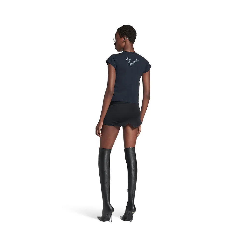 Cut Off Brief Skirt