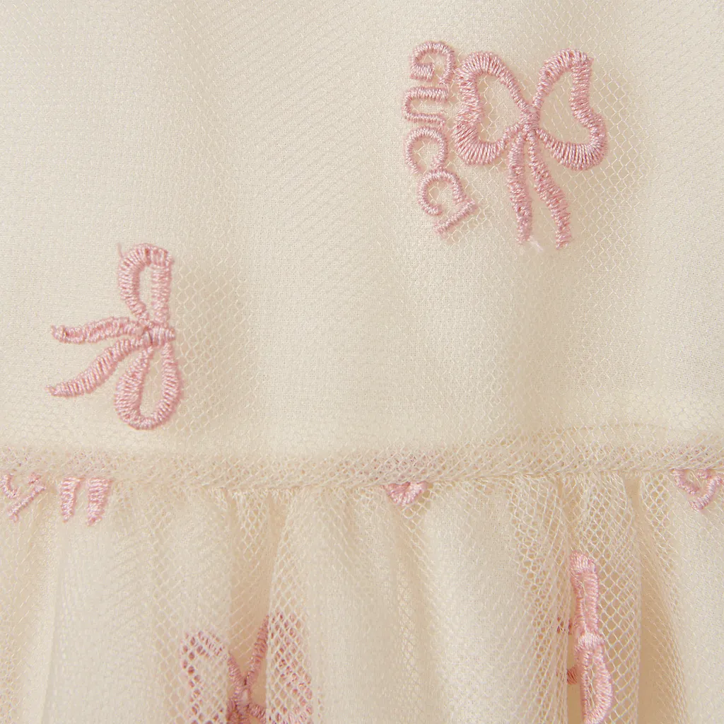 Children's Embroidered Tulle Dress