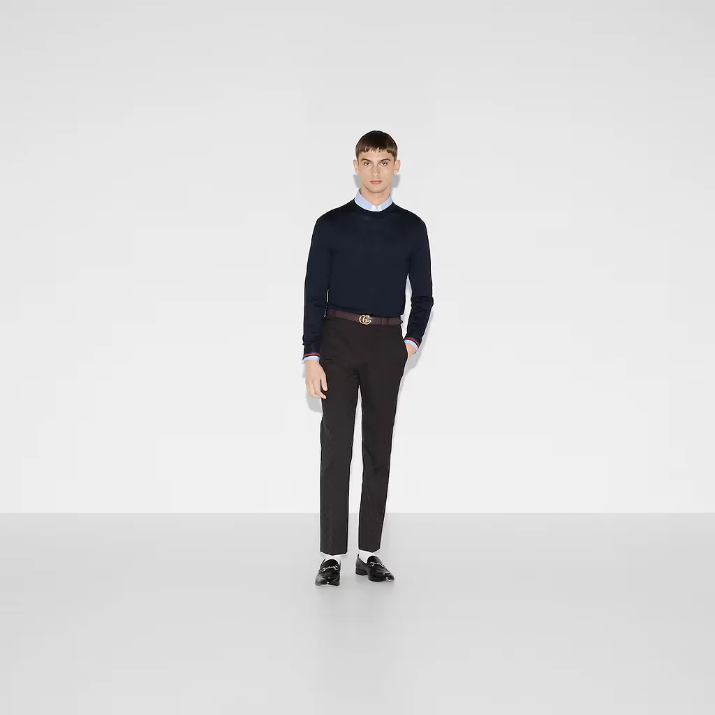 Wool Knit Jumper With Web