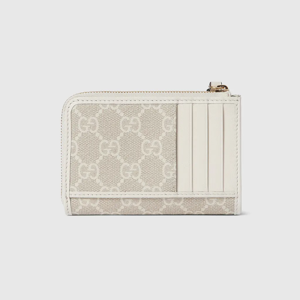 Gg Emblem Zip Card Case