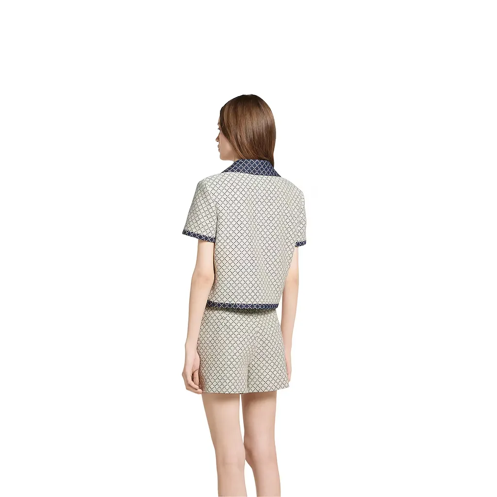 Diamond Cotton Bouclé Jacket