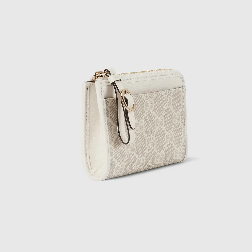 Gg Emblem Zip Card Case