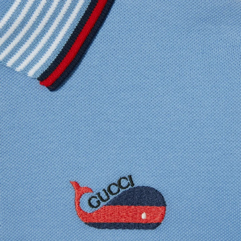 Children's Cotton Polo Shirt With Embroidery