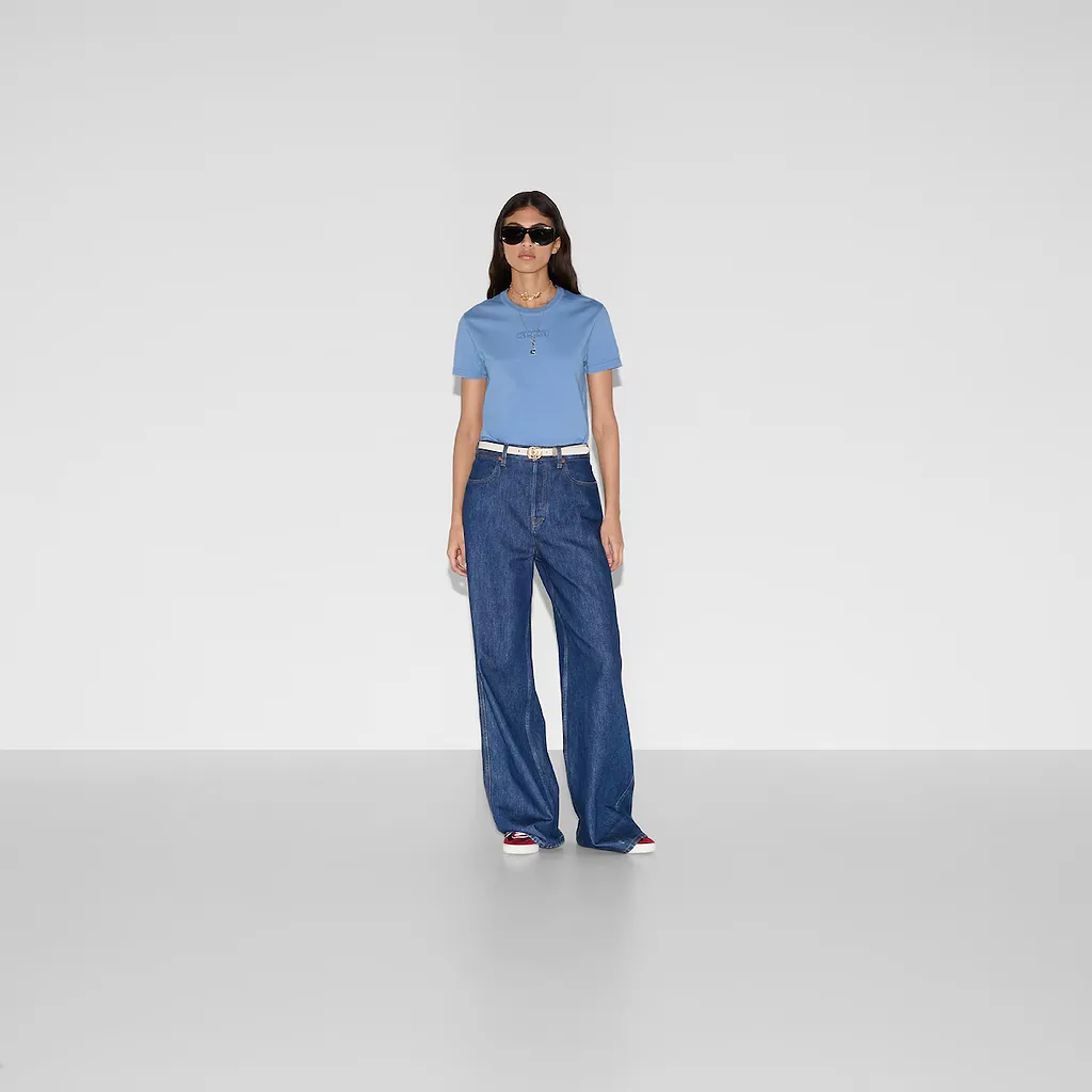 Embroidered Cotton Jersey T-Shirt