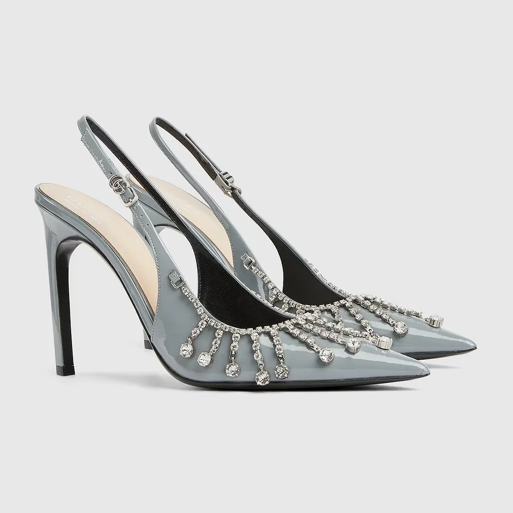 Pump With Crystal Chain