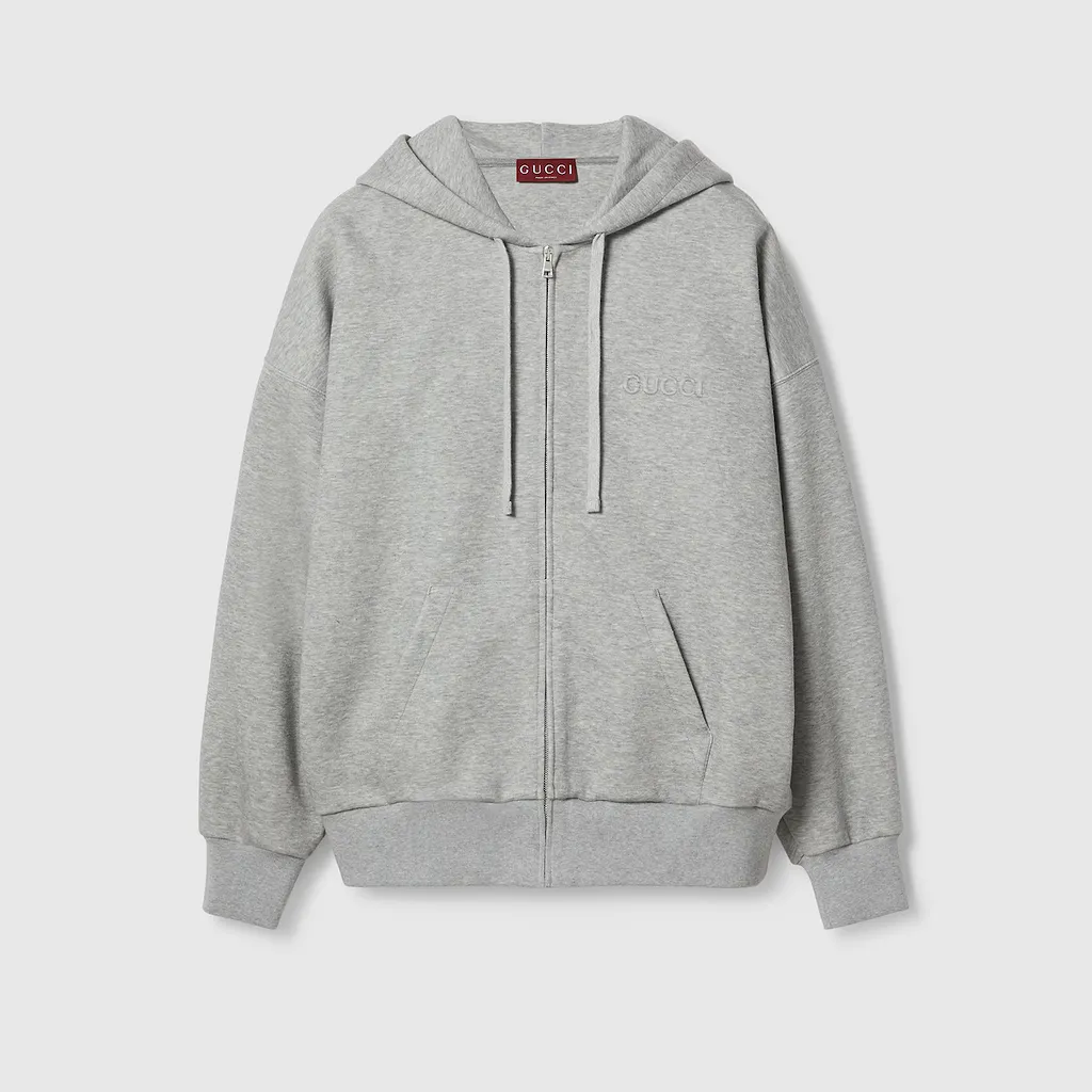 Cotton Jersey Hooded Sweatshirt