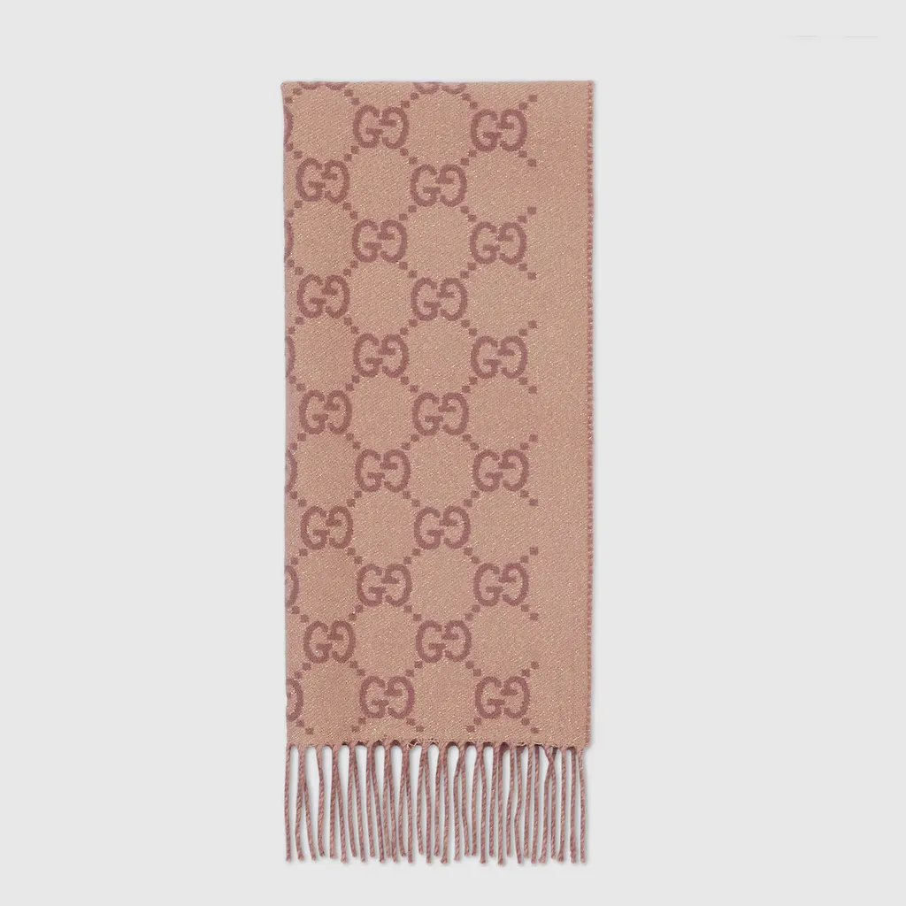 Gg Cashmere Lamé Shawl