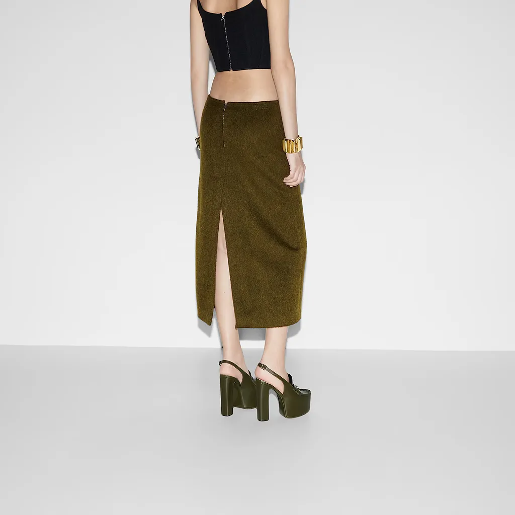 Wool Mohair Skirt