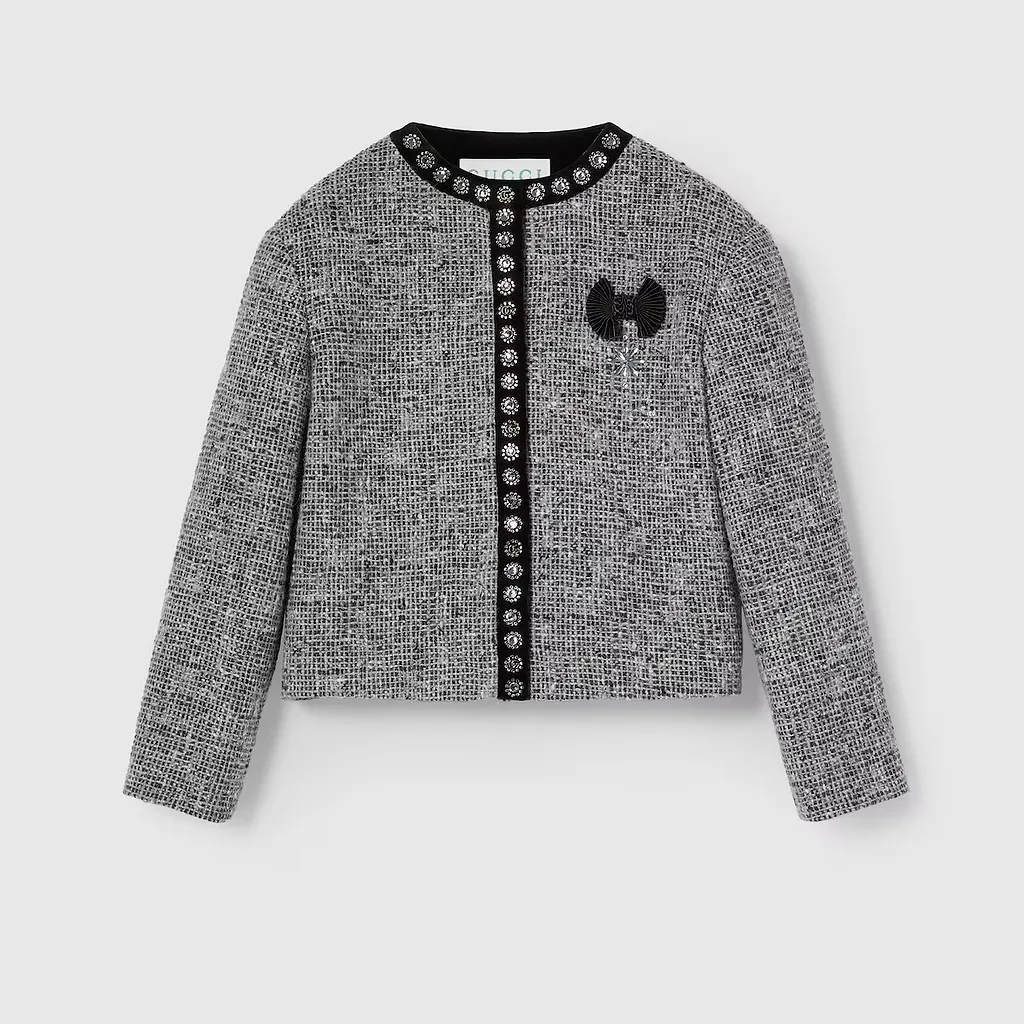 Children's Embroidered Tweed Jacket