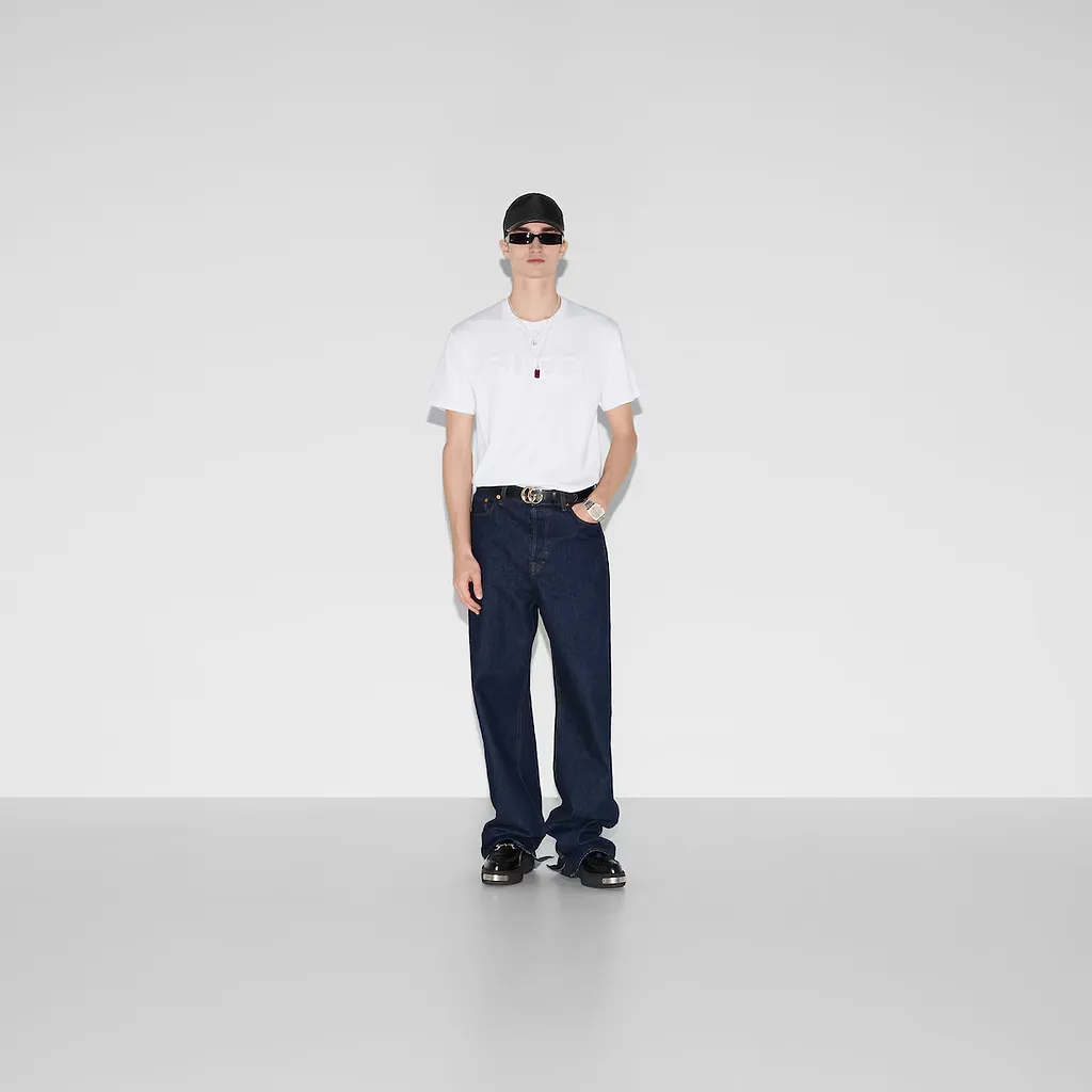 Embroidered Cotton Jersey T-Shirt