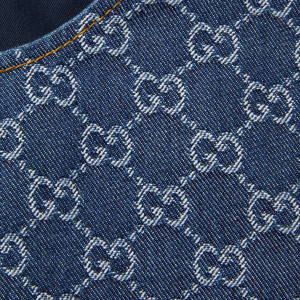 Gg Denim Jacquard Dress
