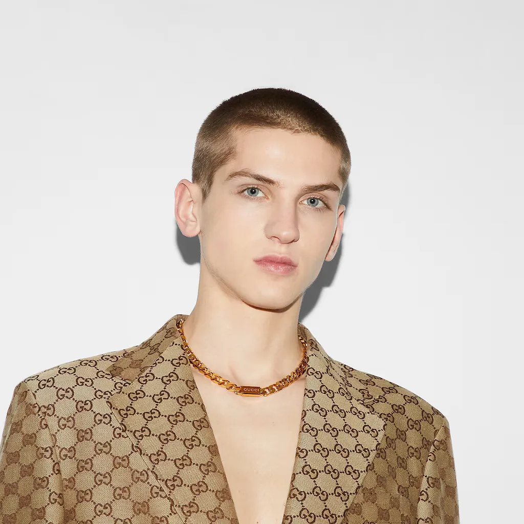 Gucci Script Chain Necklace