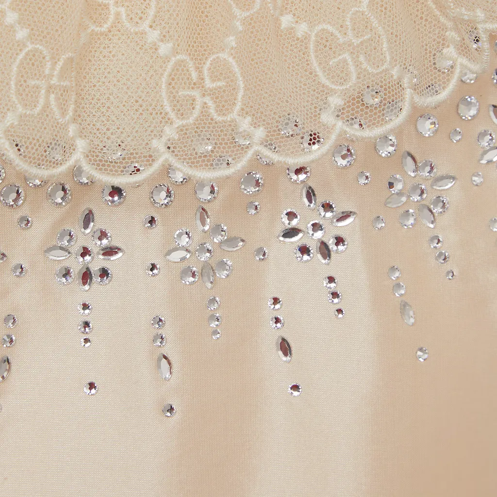 Children's Embroidered Silk Dress