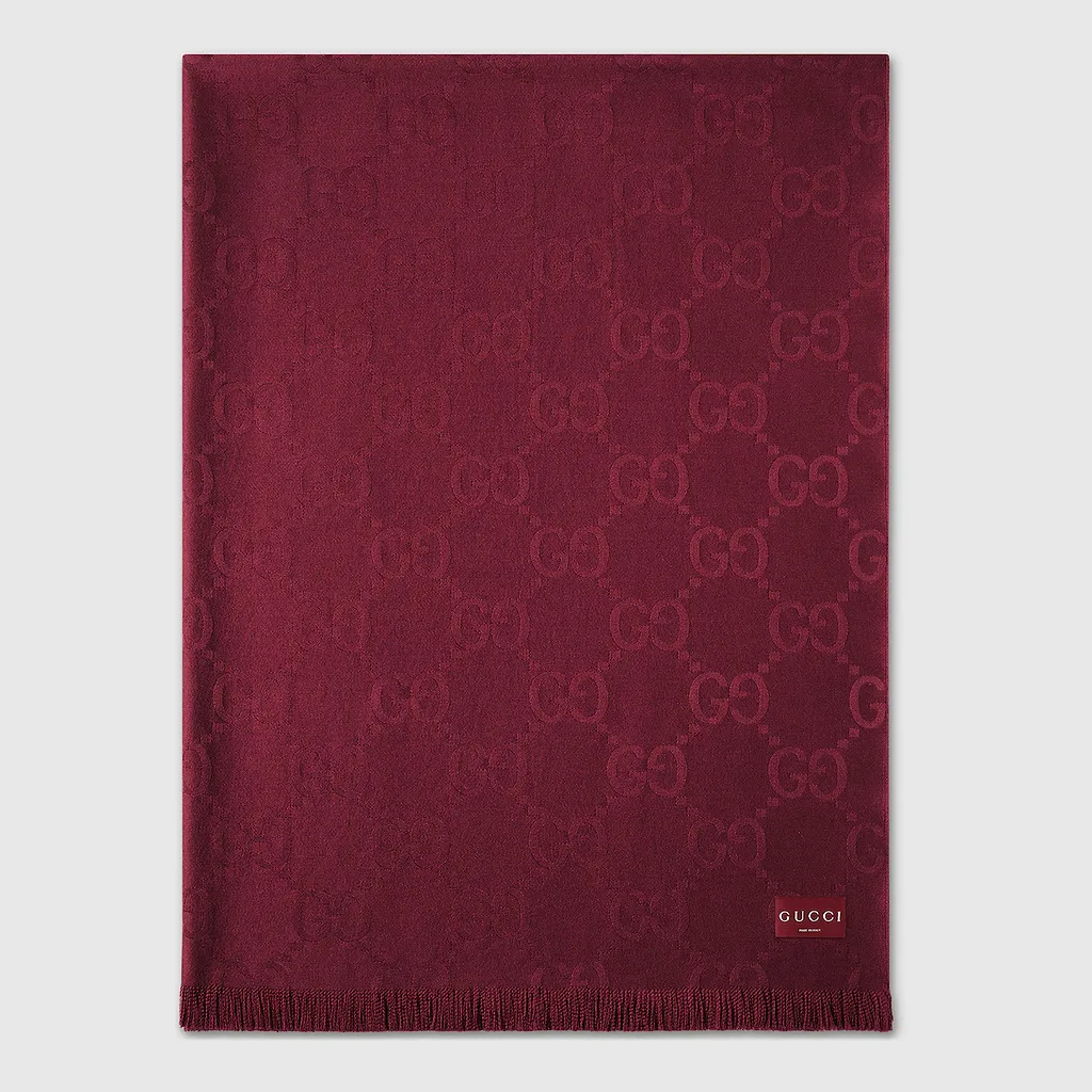 Gg Wool And Silk Blanket
