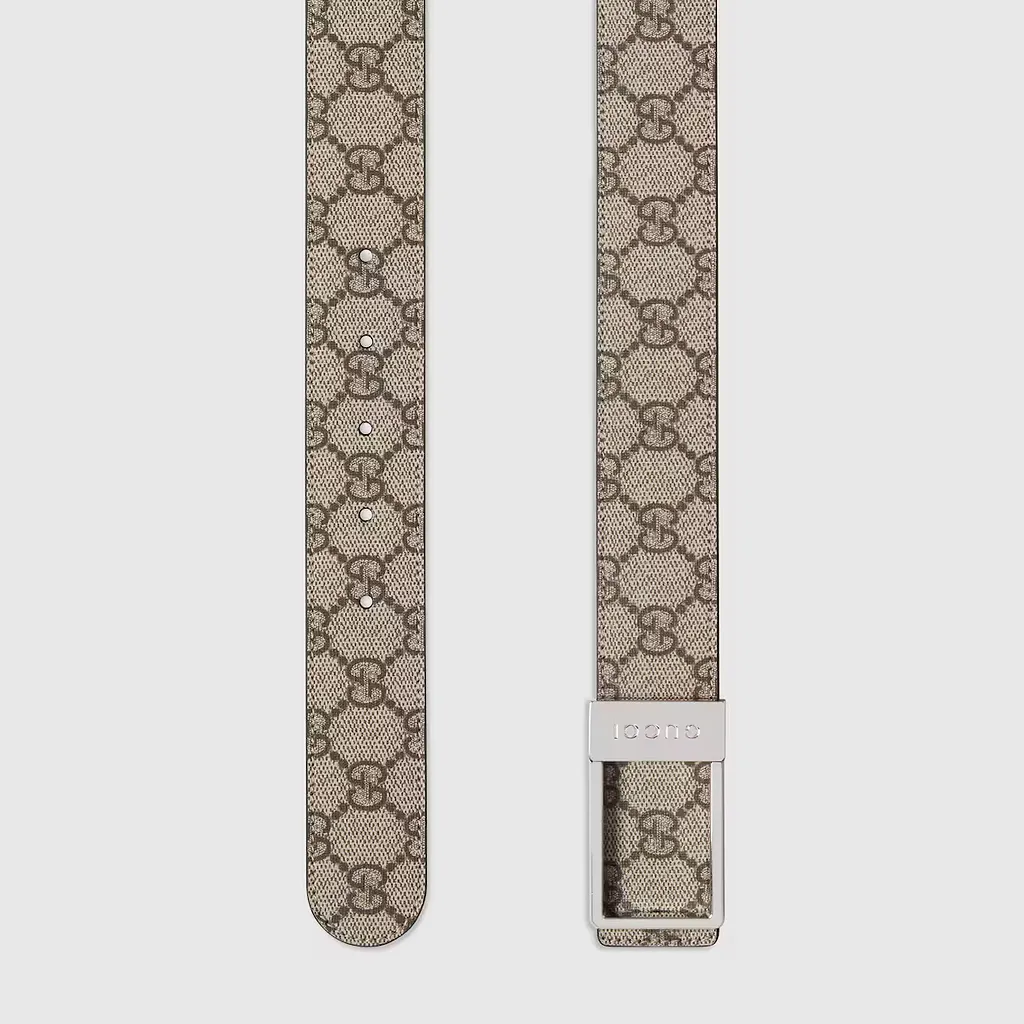 Reversible Belt With Rectangular Buckle