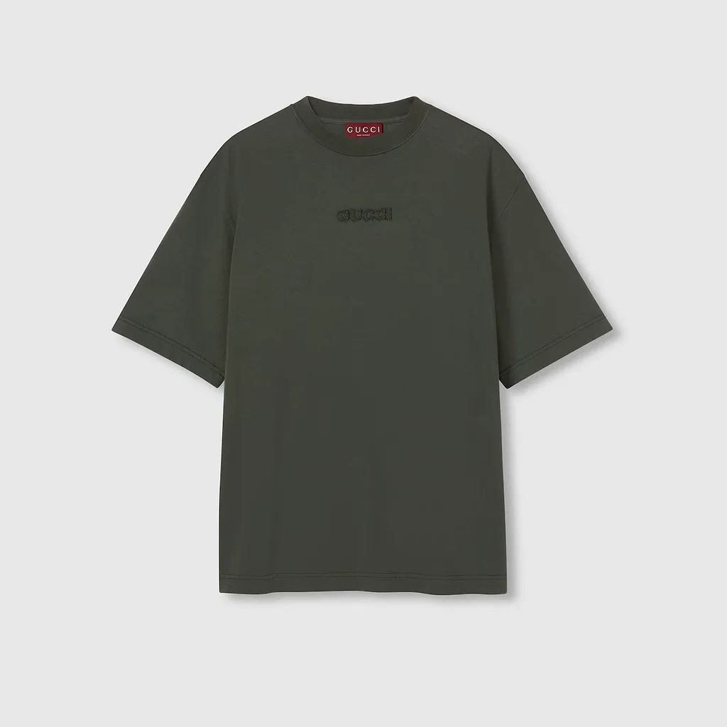 Embroidered Cotton Jersey T-Shirt