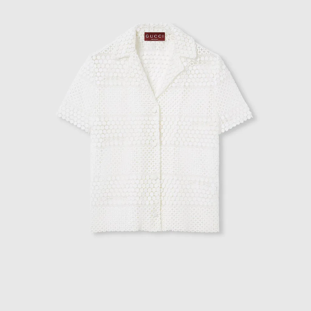 Cotton Macramé Shirt