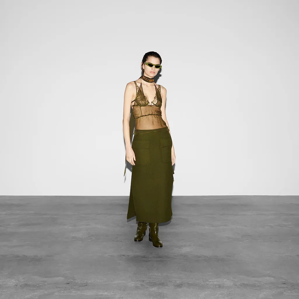 Wool Cashmere Skirt