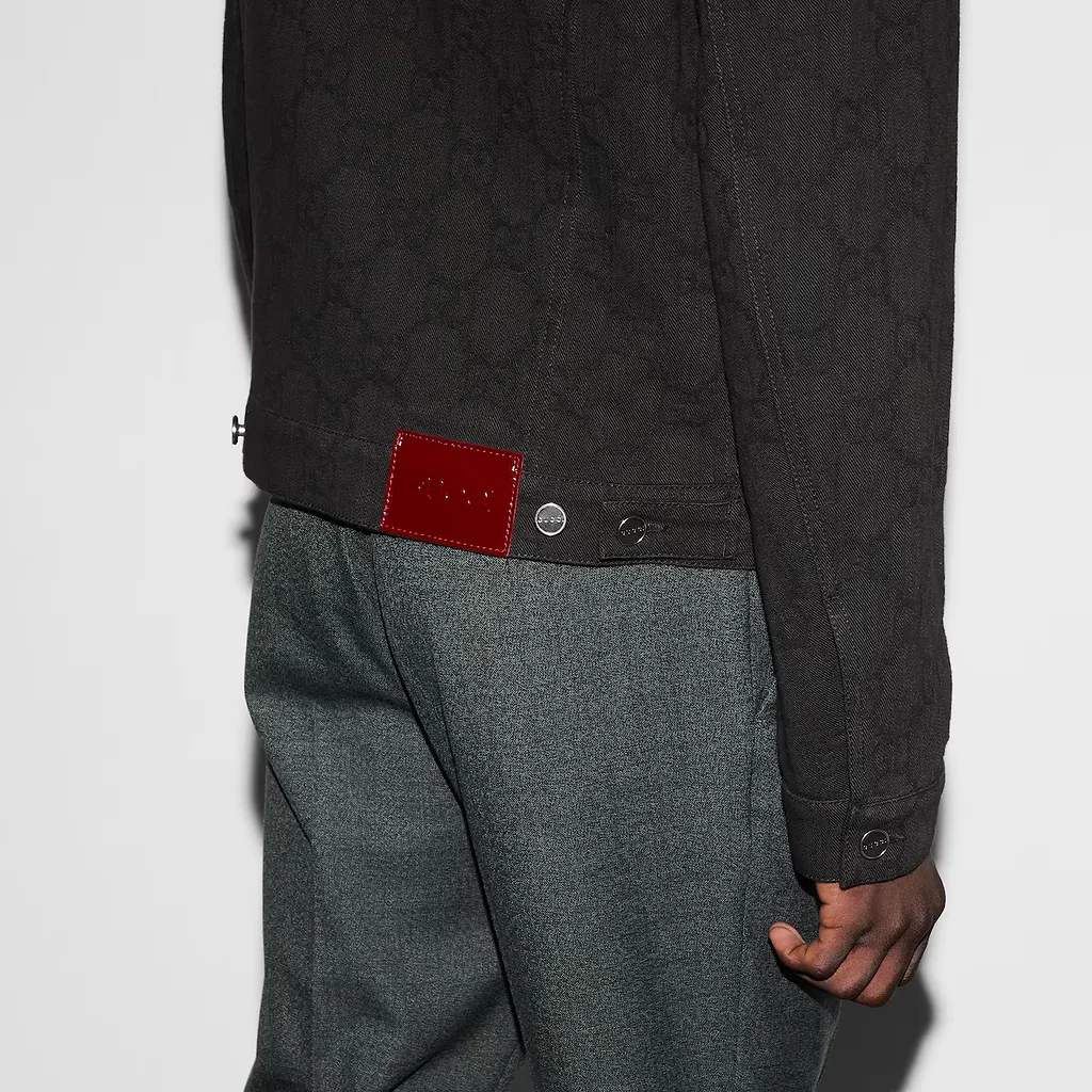 Gg Denim Jacquard Jacket