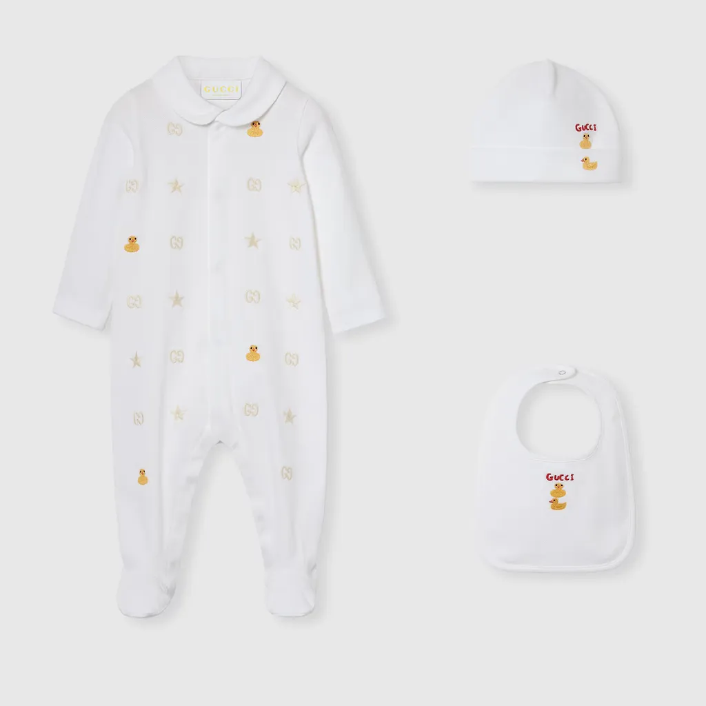 Baby Printed Cotton Three-Piece Gift Set