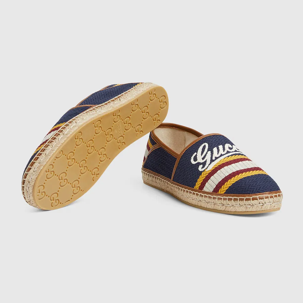 Espadrille With Gucci Script
