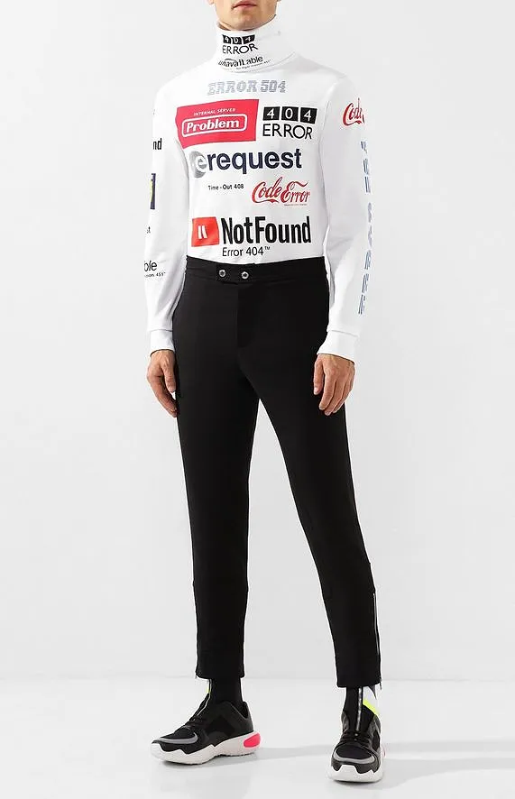 Error-print Turtleneck