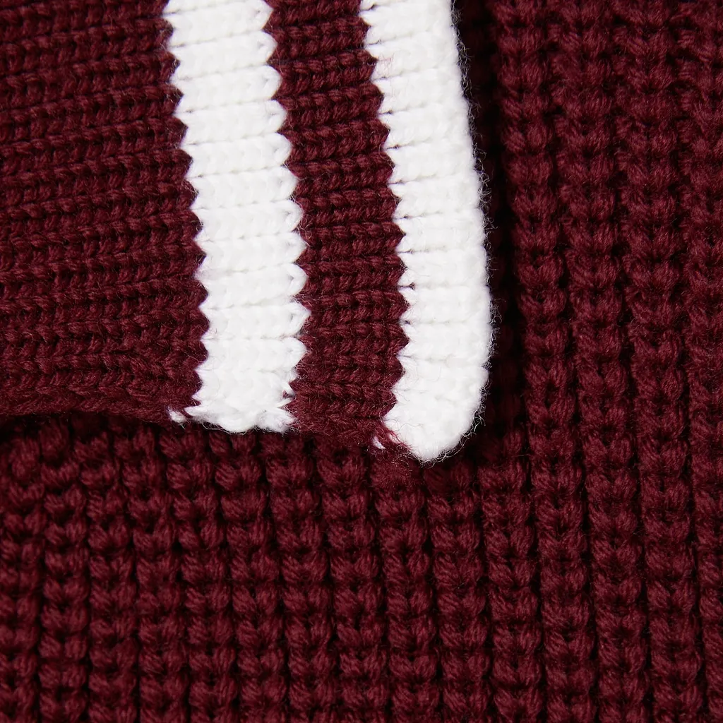 Knit Wool Cardigan With Embroidery