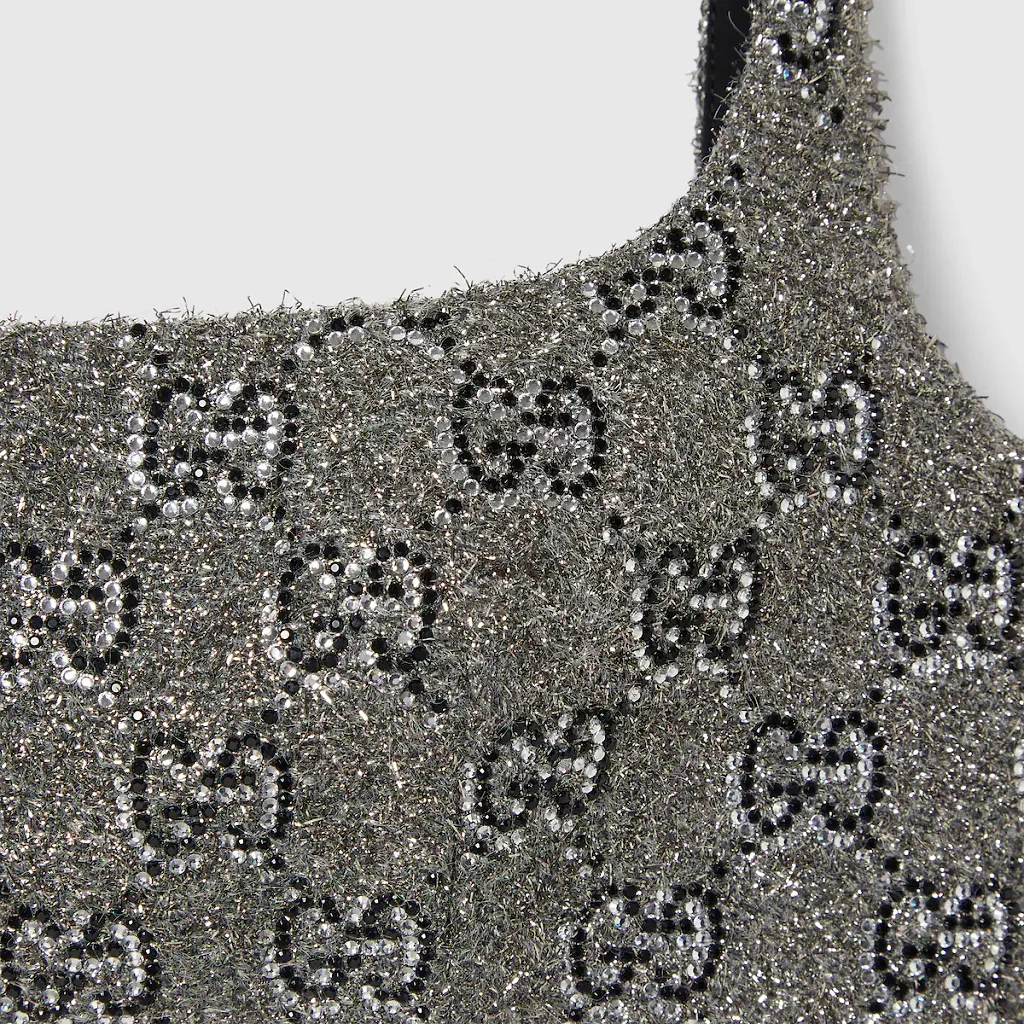Embroidered Gg Wool Tweed Top