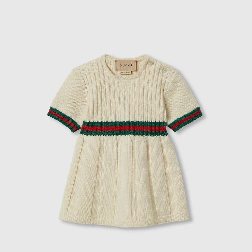 Baby Wool Dress With Web