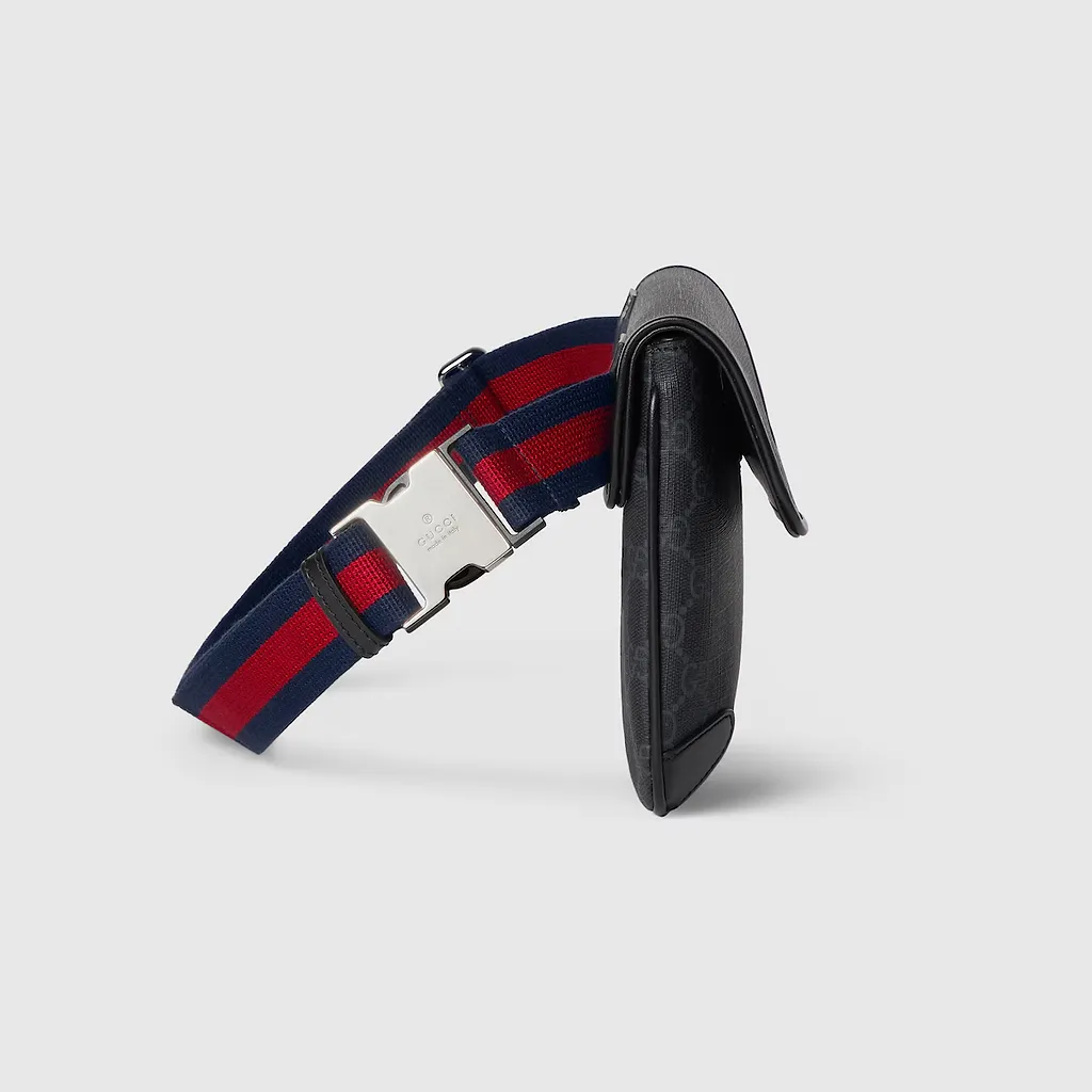 Gg Black Small Belt Bag