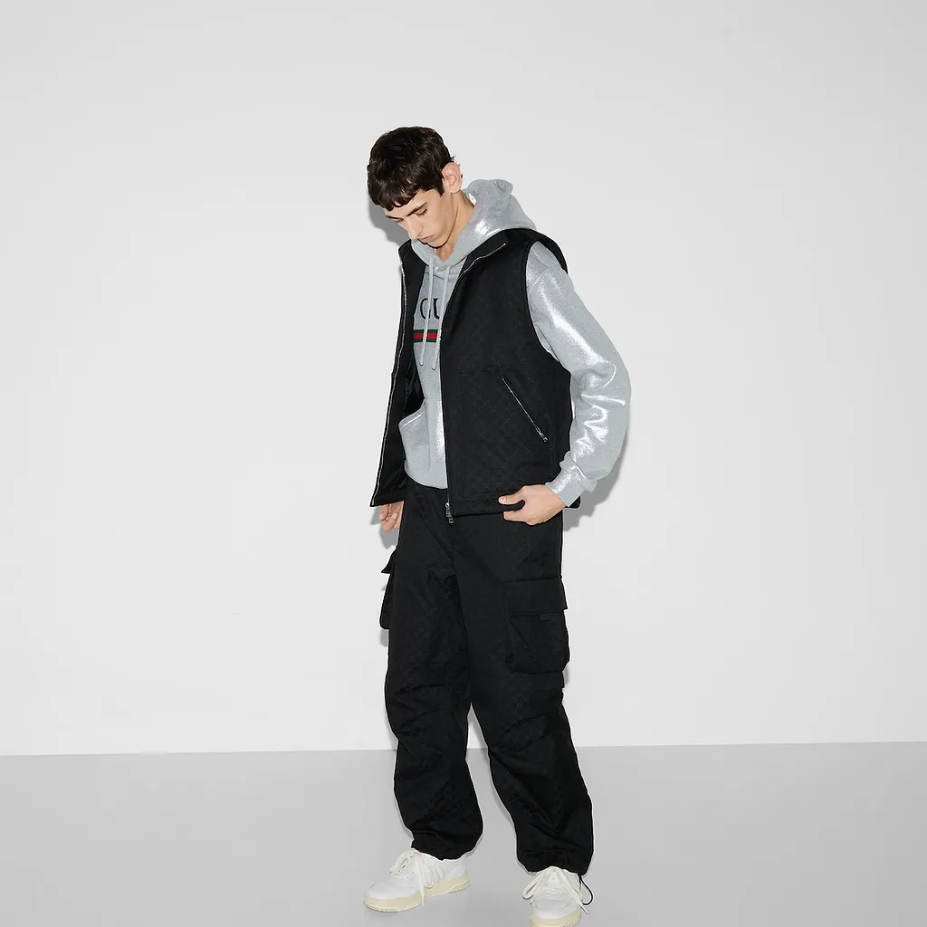 Gg Cotton Ripstop Gilet