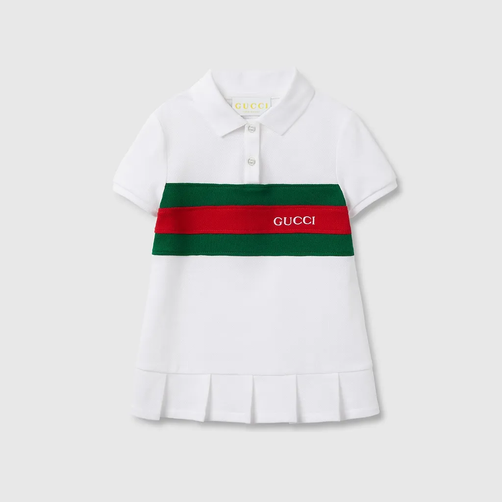 Baby Cotton Dress With Web