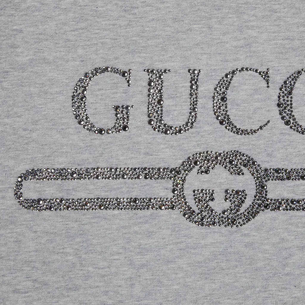 Embroidered Jersey Hooded Sweatshirt